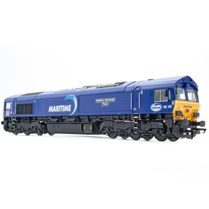 Class 66 - DB Maritime Blue - 66142 - DCC Sound Fitted