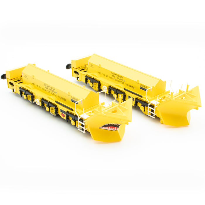 Beilhack Snowplough ZZA ADB965578/579 'Stratford Shark' BR yellow (ex Class 40)