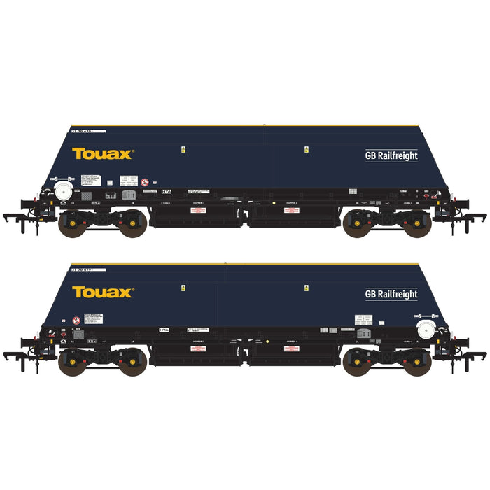 Cutdown HYA – Blau/Schwarz mit Touax/GB Railfreight-Branding (Pack 1)