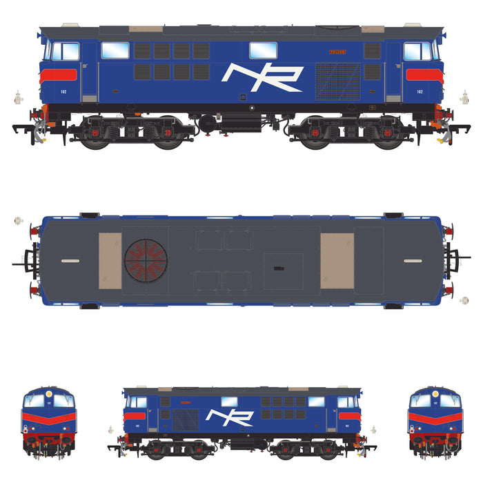 102 'Falcon' NIR Blue, with Red Chevrons - DCC Sound