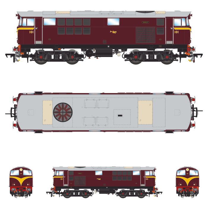 101 'Eagle' Maroon, with Revised Arc